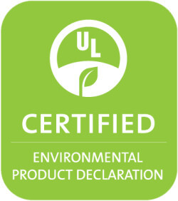Environmental product declaration certified logo